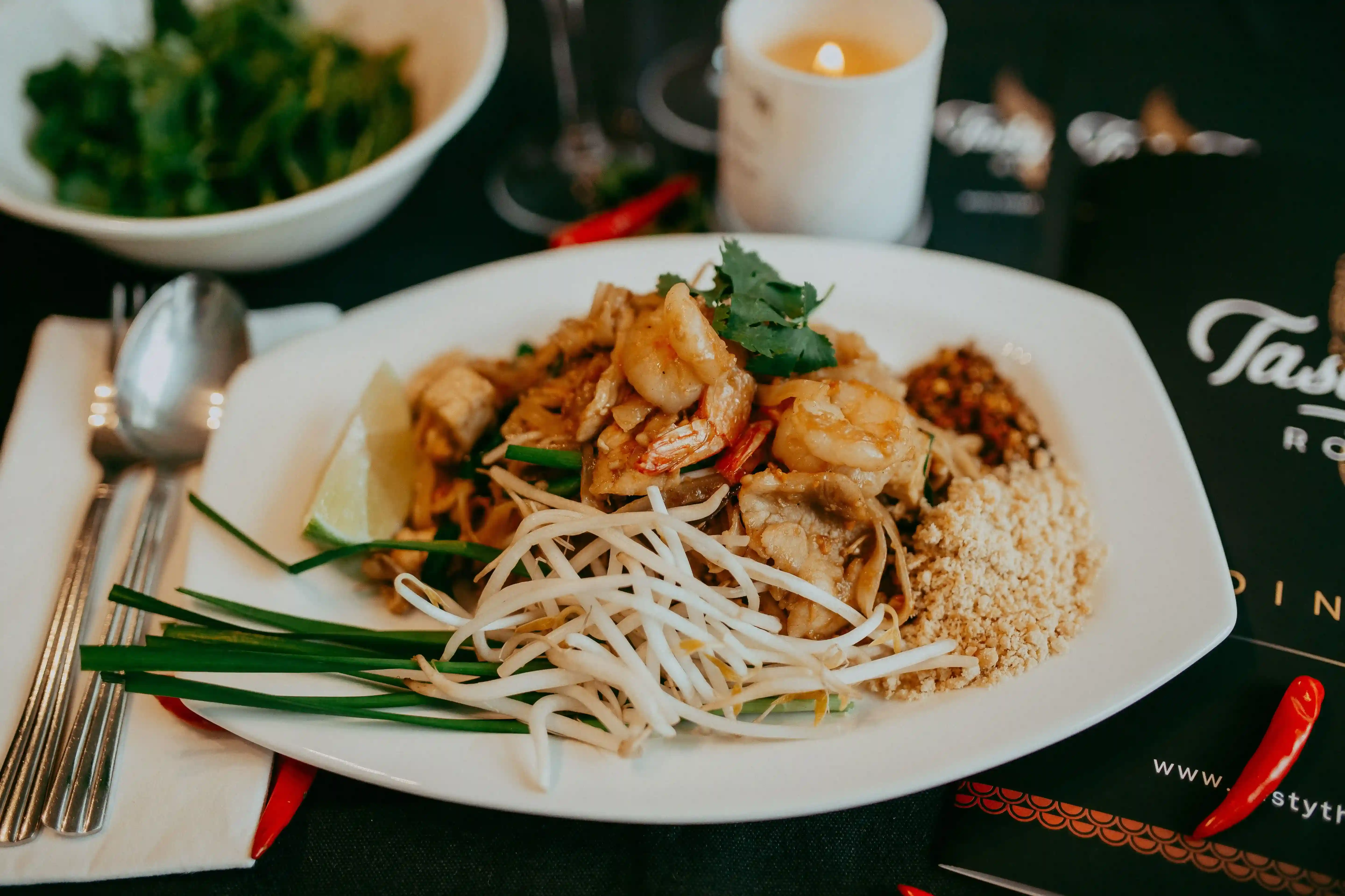 Thai food menu at Tasty Thai Robina